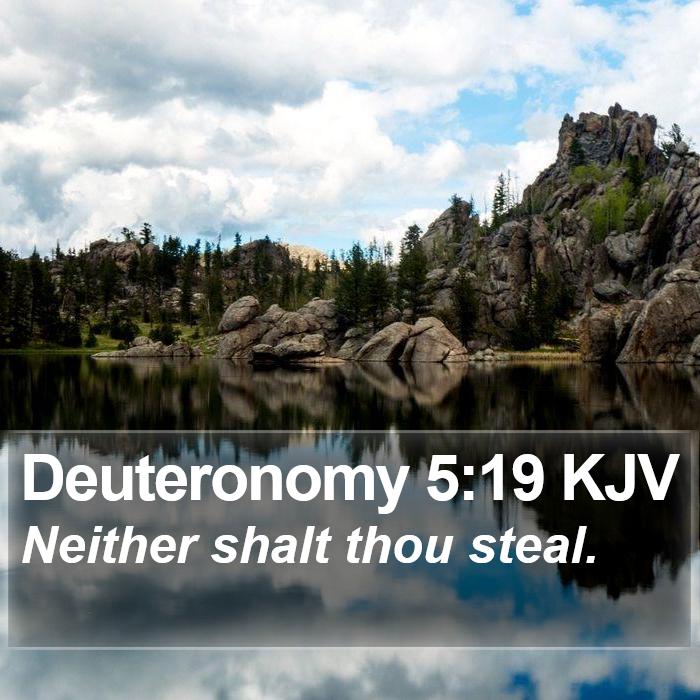 Deuteronomy 5:19 KJV Bible Study