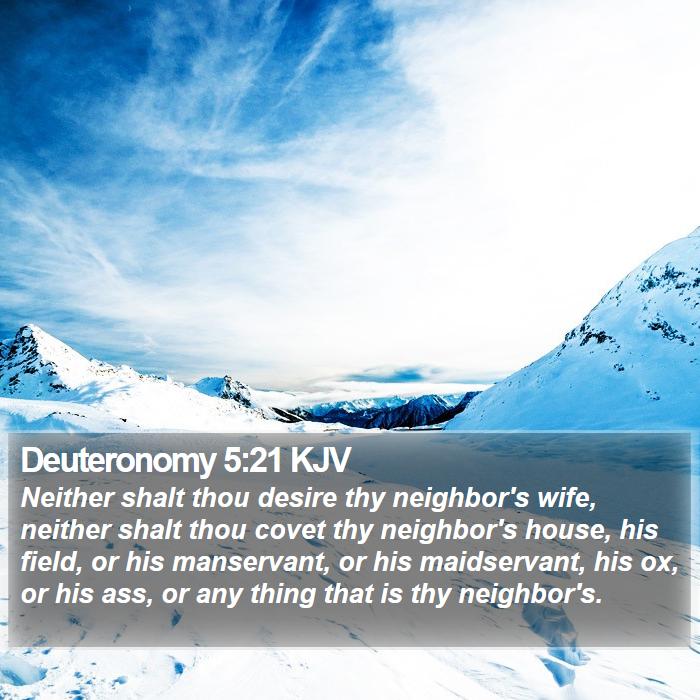 Deuteronomy 5:21 KJV Bible Study