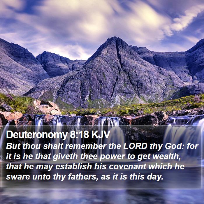Deuteronomy 8:18 KJV Bible Study