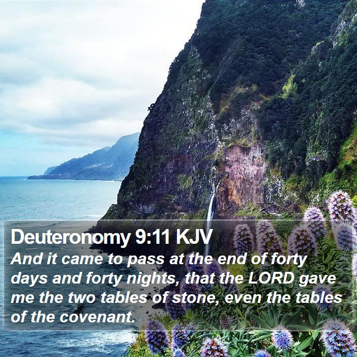 Deuteronomy 9:11 KJV Bible Study