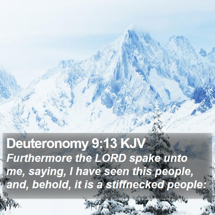 Deuteronomy 9:13 KJV Bible Study