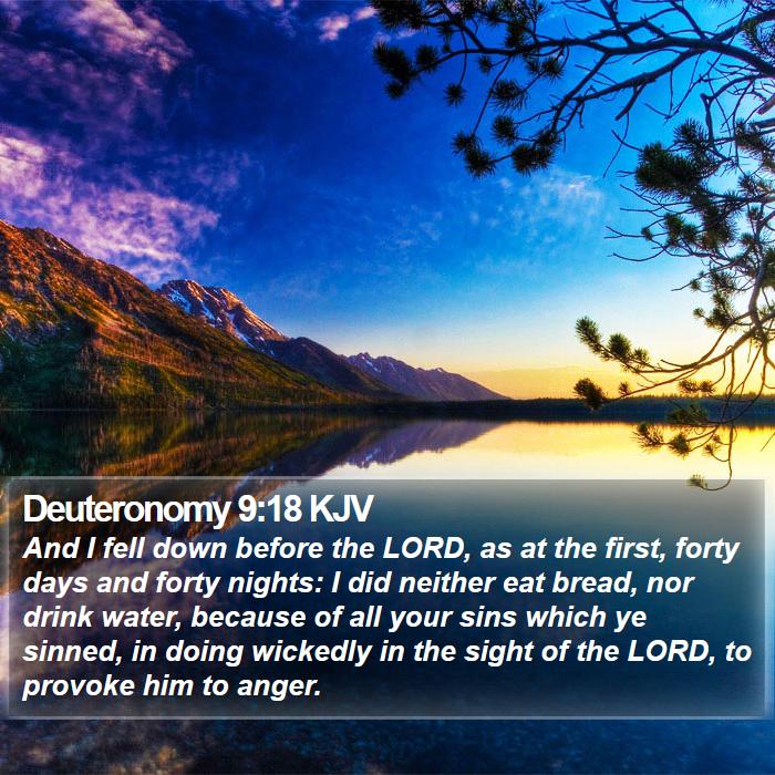 Deuteronomy 9:18 KJV Bible Study