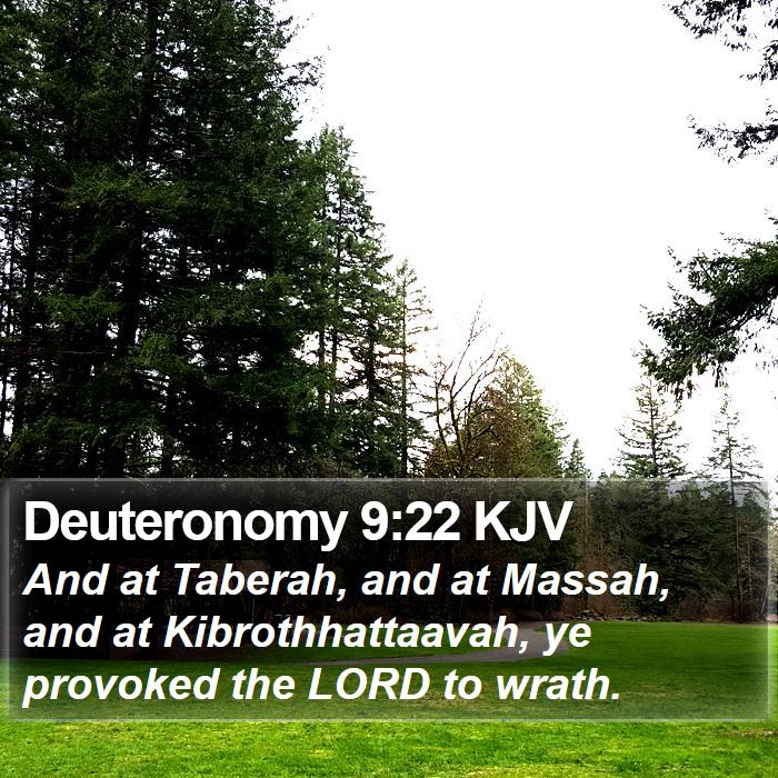 Deuteronomy 9:22 KJV Bible Study