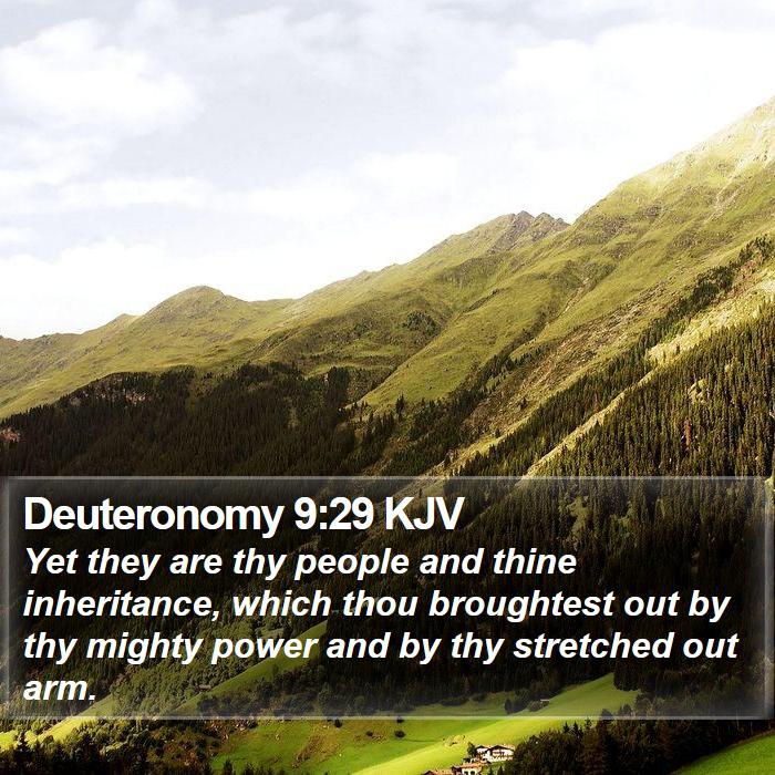 Deuteronomy 9:29 KJV Bible Study