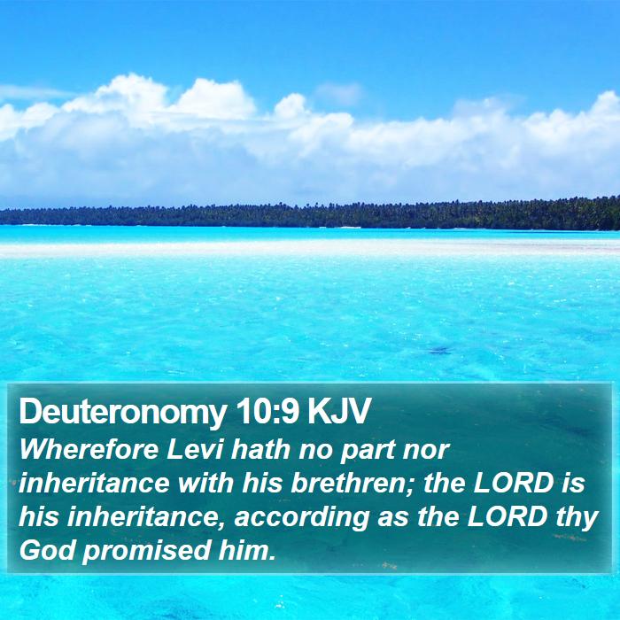 Deuteronomy 10:9 KJV Bible Study