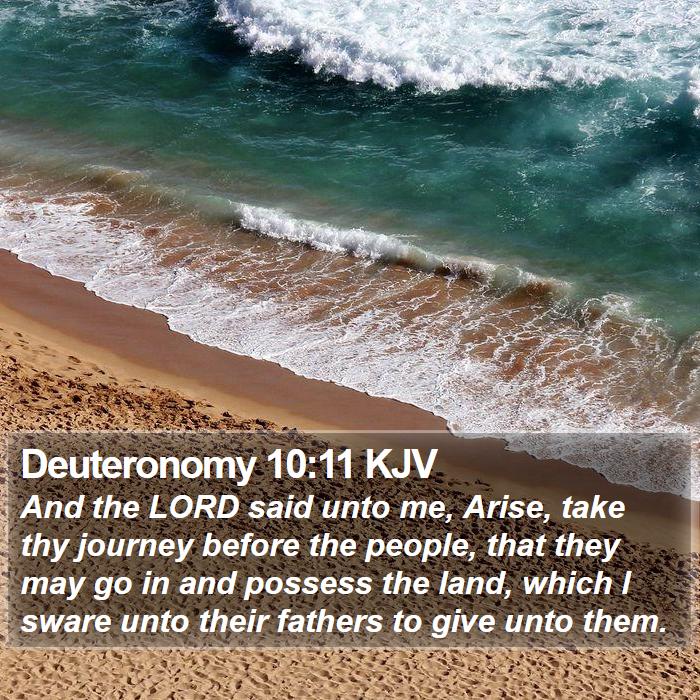 Deuteronomy 10:11 KJV Bible Study