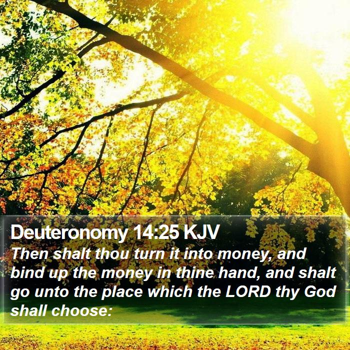 Deuteronomy 14:25 KJV Bible Study