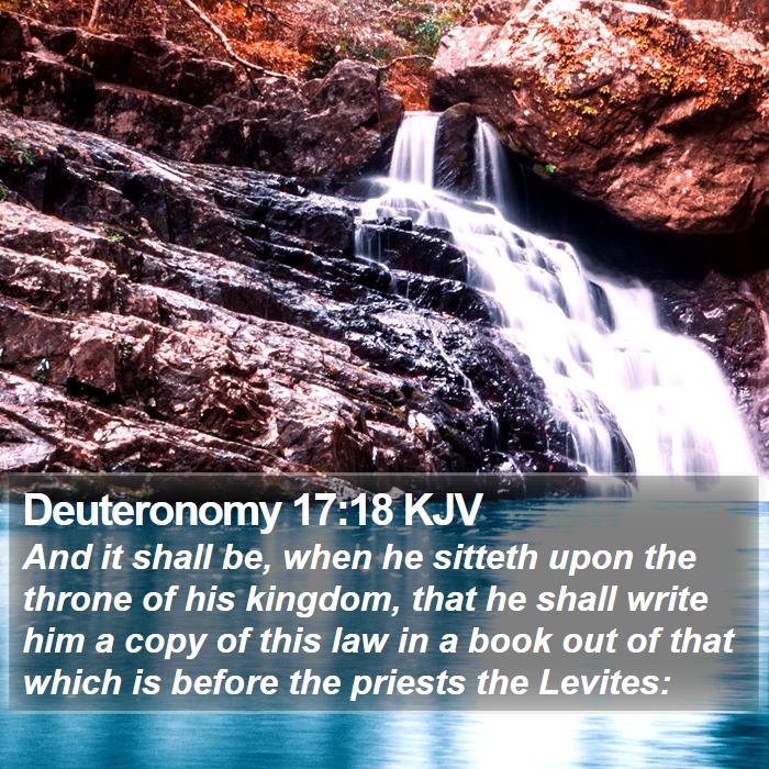 Deuteronomy 17:18 KJV Bible Study