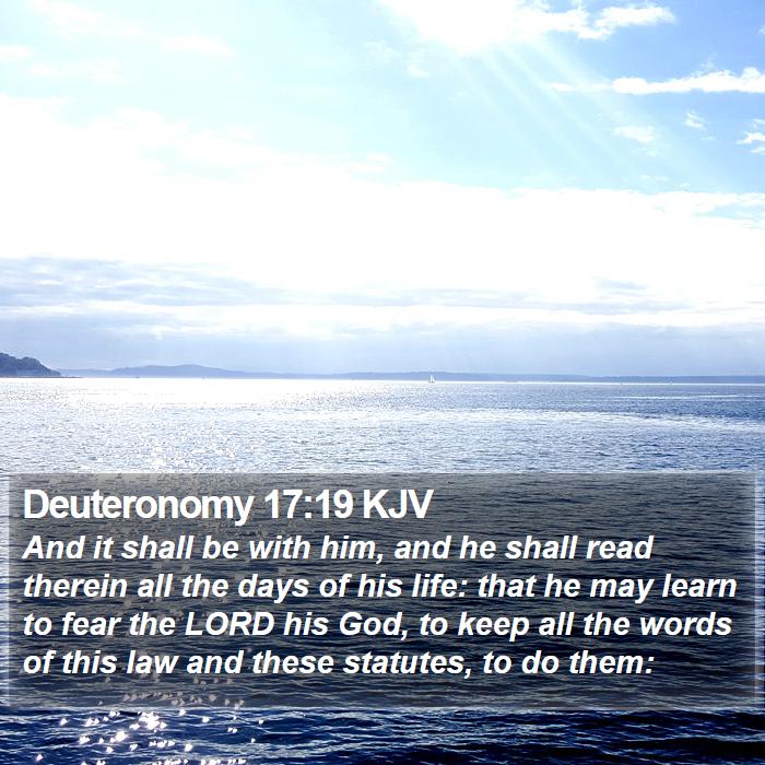 Deuteronomy 17:19 KJV Bible Study