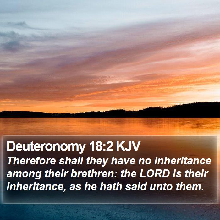 Deuteronomy 18:2 KJV Bible Study