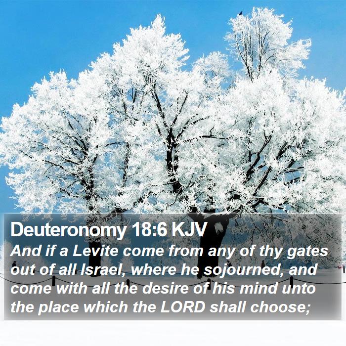 Deuteronomy 18:6 KJV Bible Study