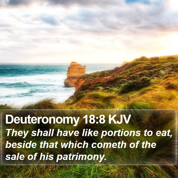 Deuteronomy 18:8 KJV Bible Study