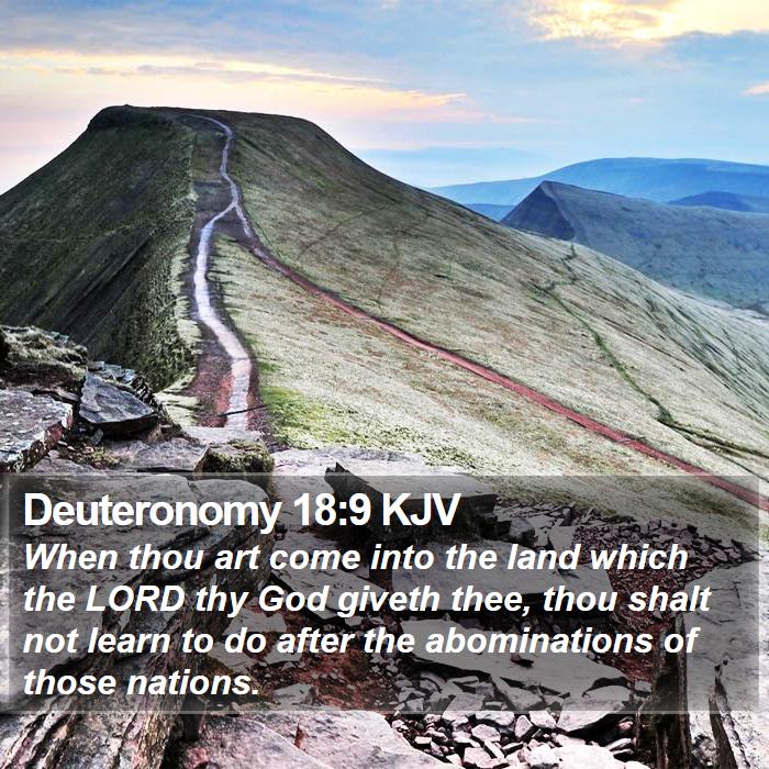 Deuteronomy 18:9 KJV Bible Study