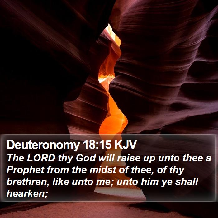 Deuteronomy 18:15 KJV Bible Study