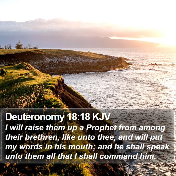 Deuteronomy 18:18 KJV Bible Study