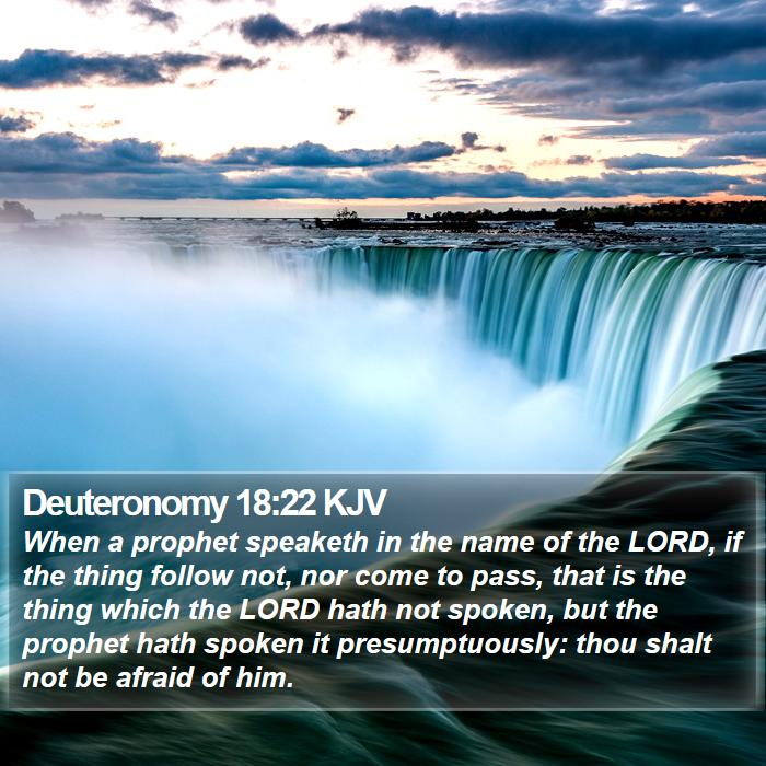 Deuteronomy 18:22 KJV Bible Study