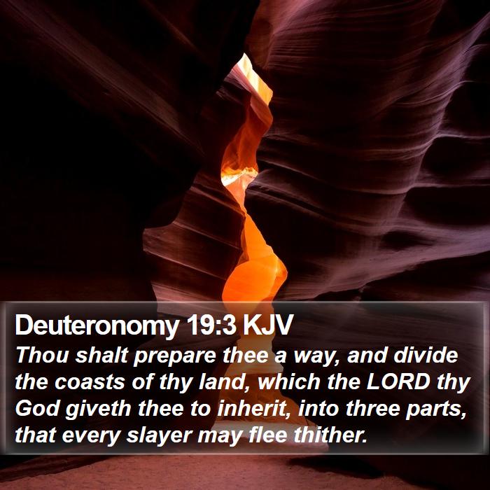 Deuteronomy 19:3 KJV Bible Study