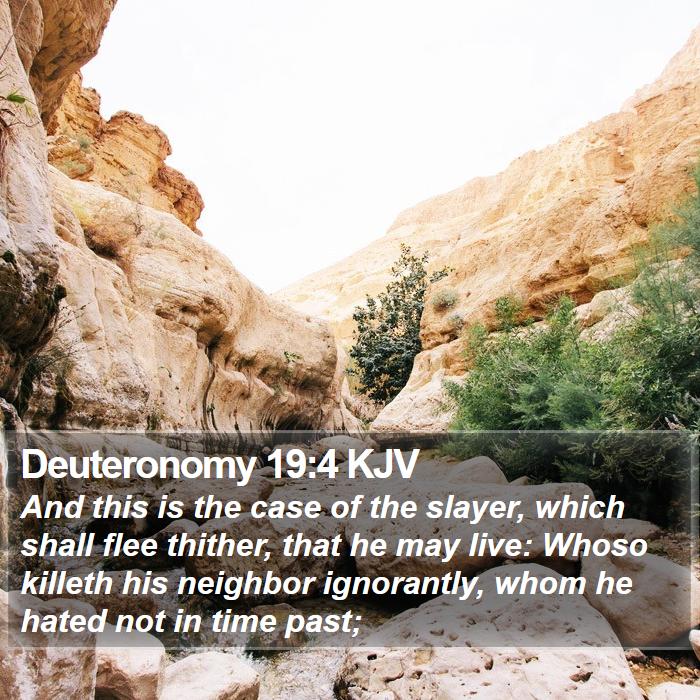 Deuteronomy 19:4 KJV Bible Study