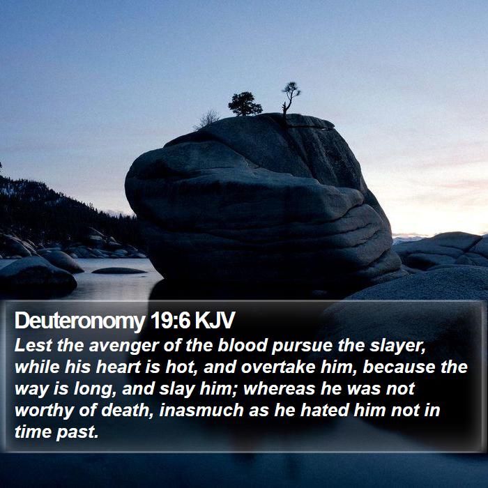 Deuteronomy 19:6 KJV Bible Study