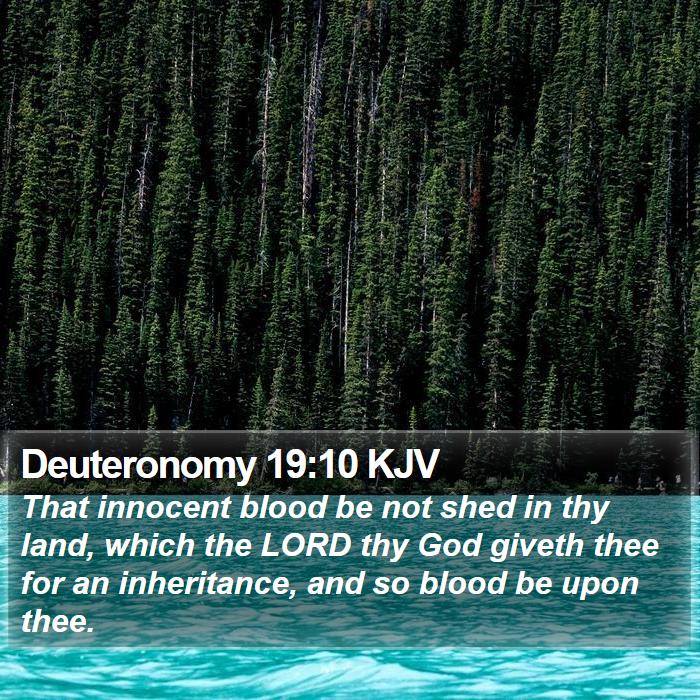 Deuteronomy 19:10 KJV Bible Study