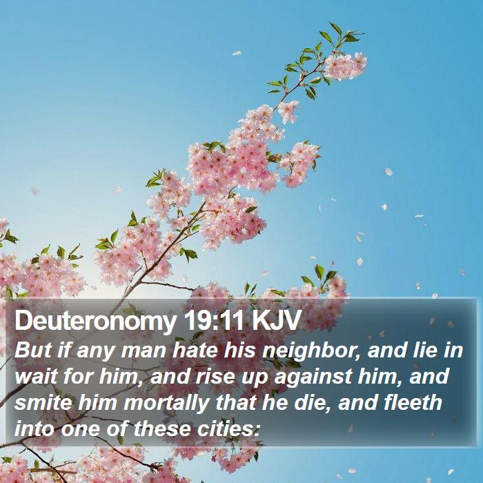 Deuteronomy 19:11 KJV Bible Study