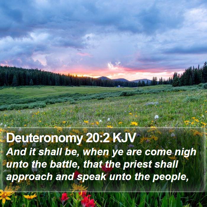 Deuteronomy 20:2 KJV Bible Study