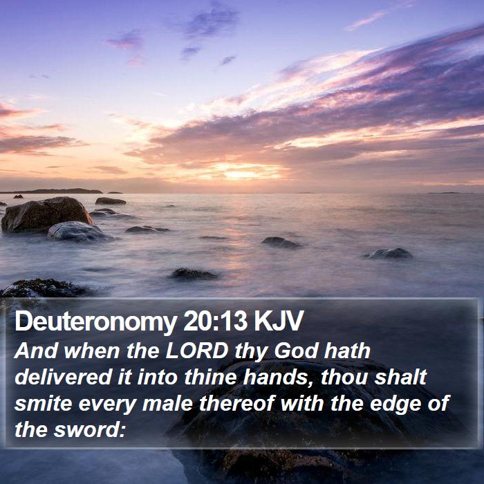 Deuteronomy 20:13 KJV Bible Study