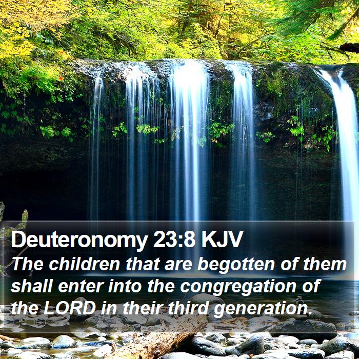 Deuteronomy 23:8 KJV Bible Study