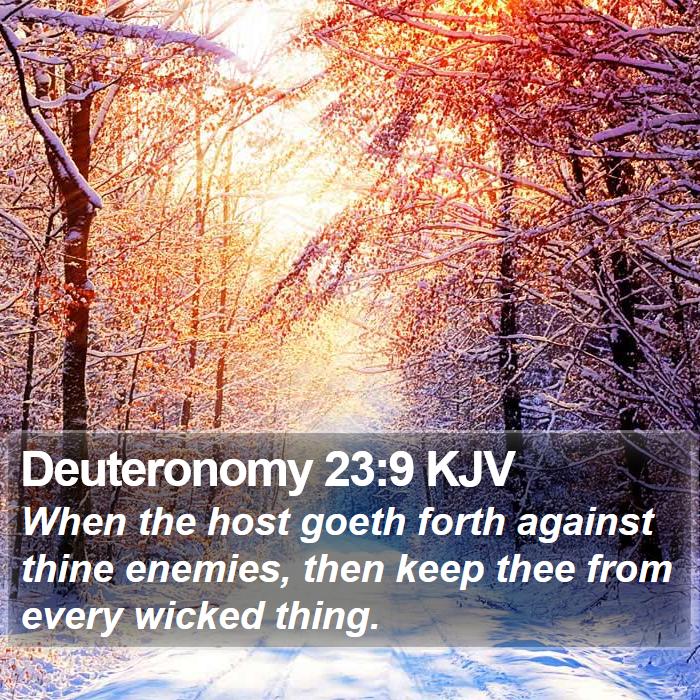 Deuteronomy 23:9 KJV Bible Study