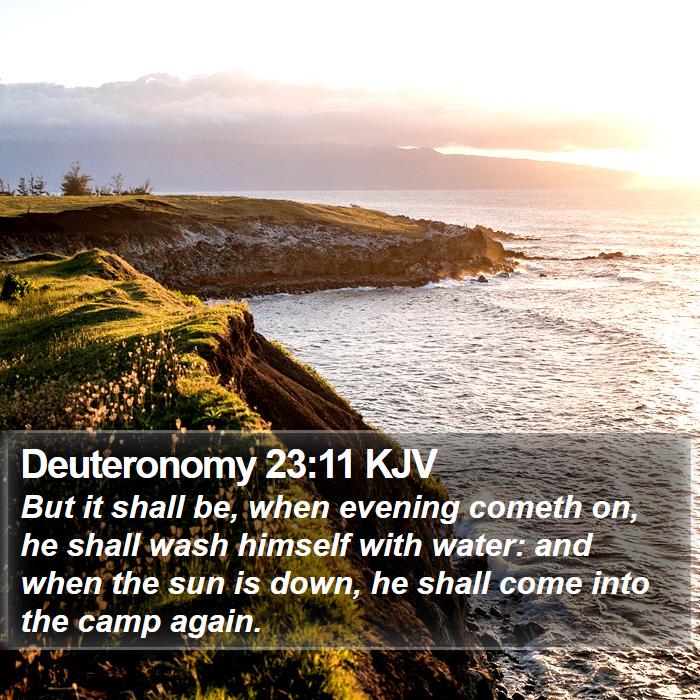 Deuteronomy 23:11 KJV Bible Study