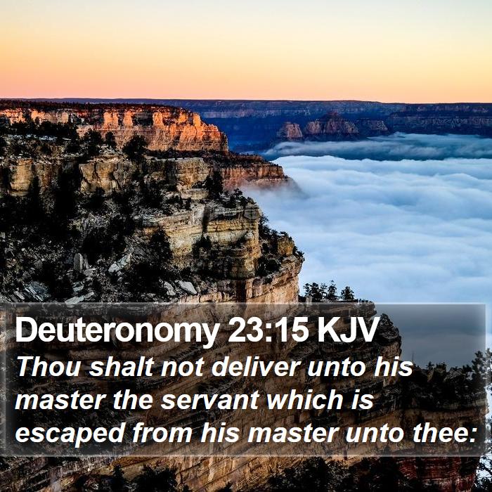 Deuteronomy 23:15 KJV Bible Study