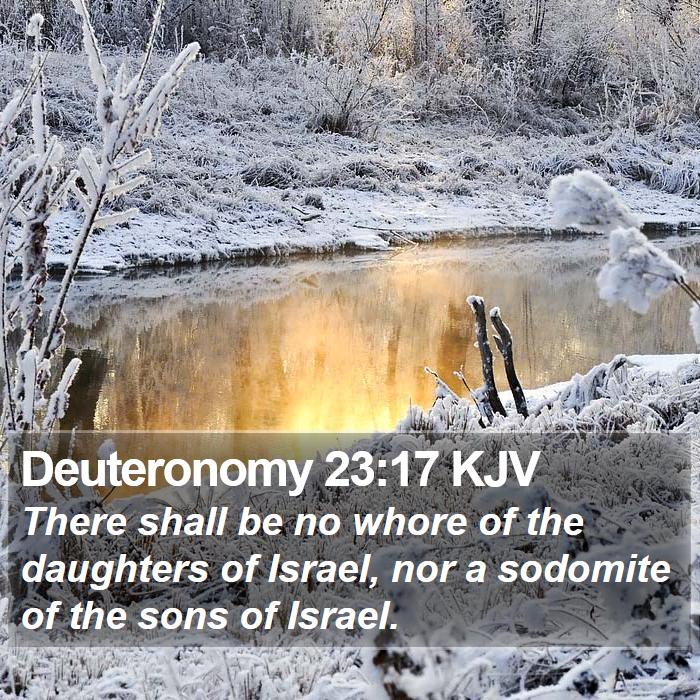 Deuteronomy 23:17 KJV Bible Study