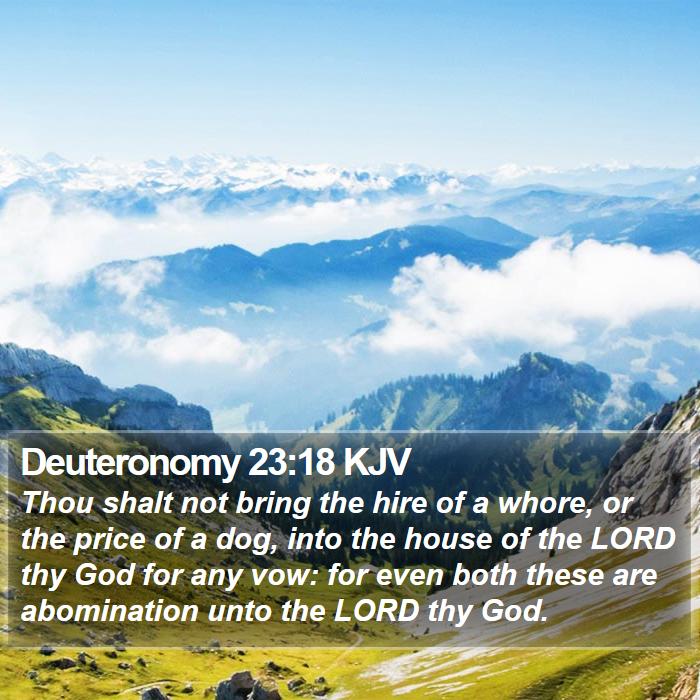 Deuteronomy 23:18 KJV Bible Study