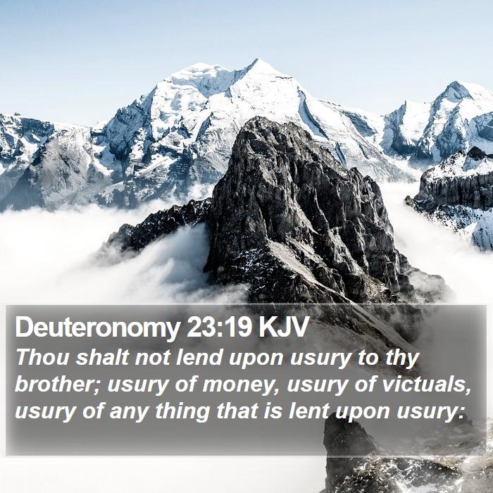 Deuteronomy 23:19 KJV Bible Study