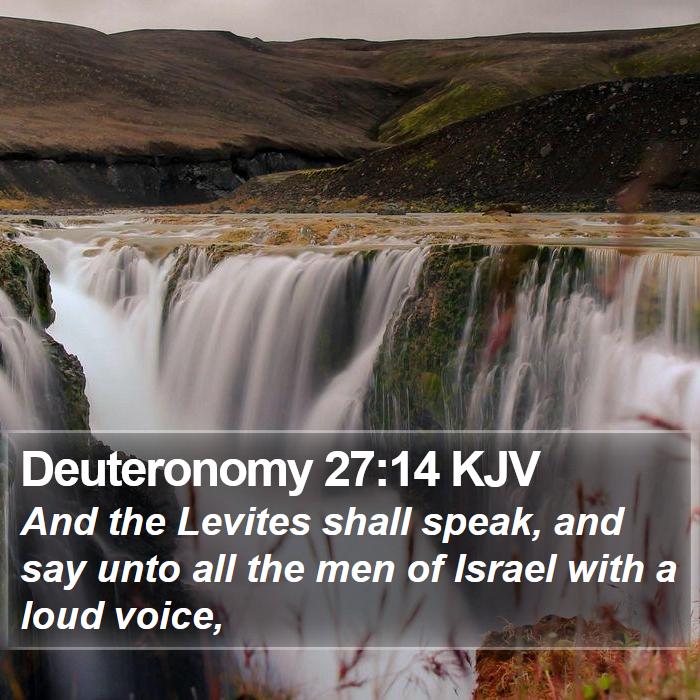 Deuteronomy 27:14 KJV Bible Study