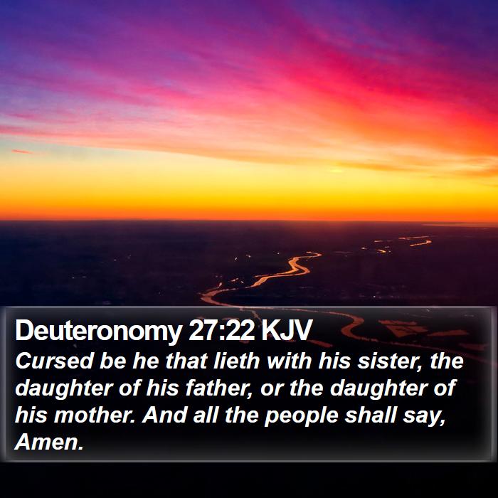 Deuteronomy 27:22 KJV Bible Study