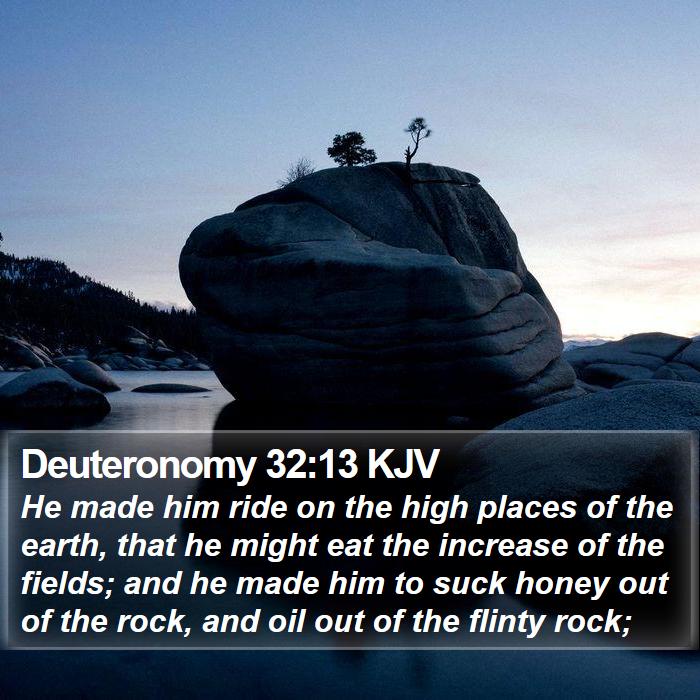 Deuteronomy 32:13 KJV Bible Study