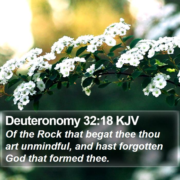 Deuteronomy 32:18 KJV Bible Study