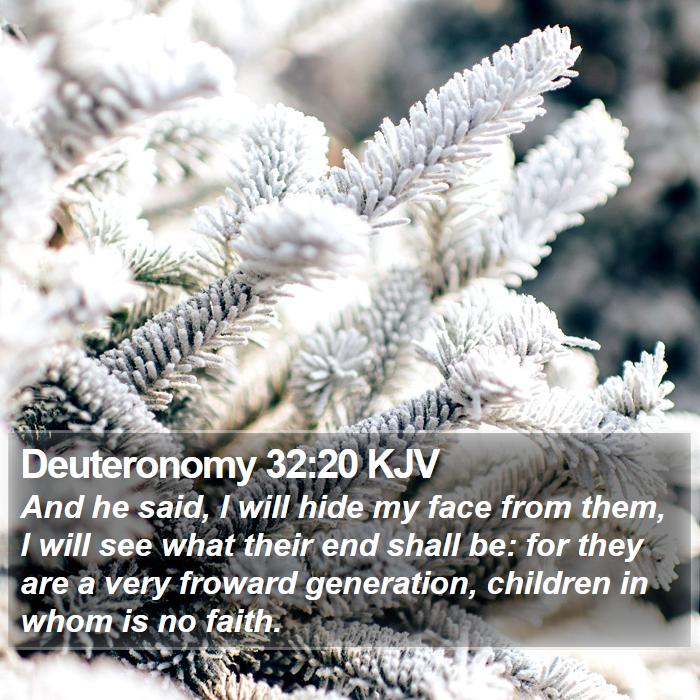 Deuteronomy 32:20 KJV Bible Study