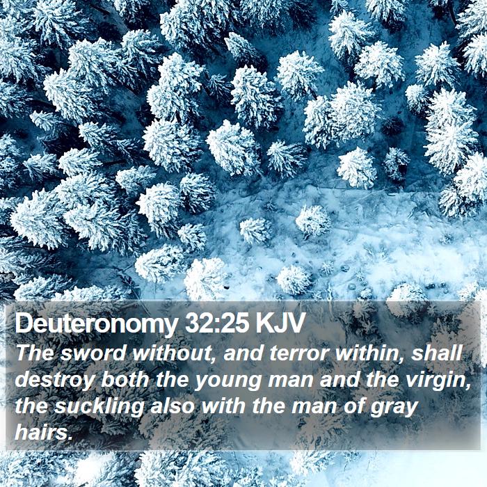 Deuteronomy 32:25 KJV Bible Study