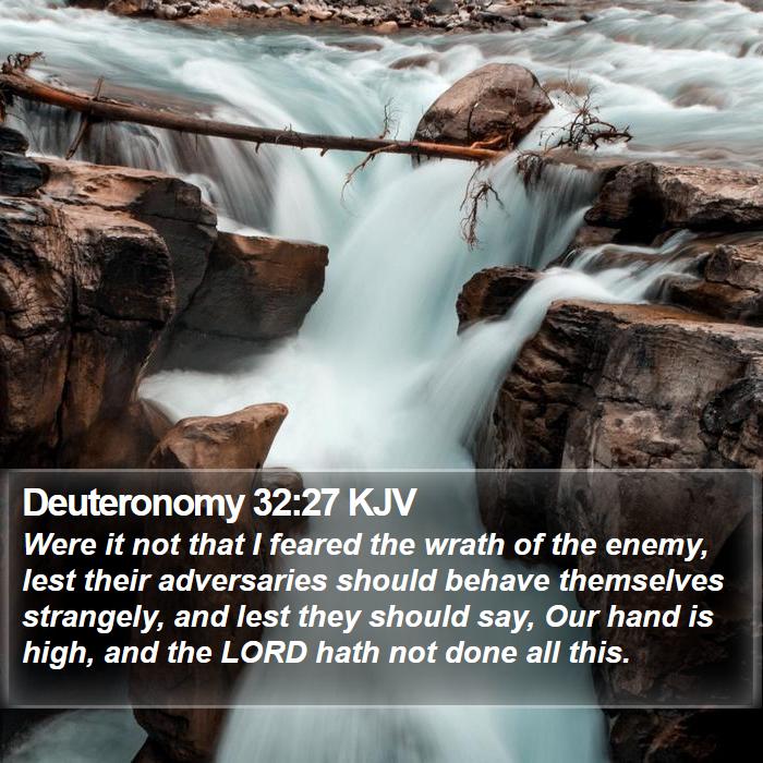 Deuteronomy 32:27 KJV Bible Study