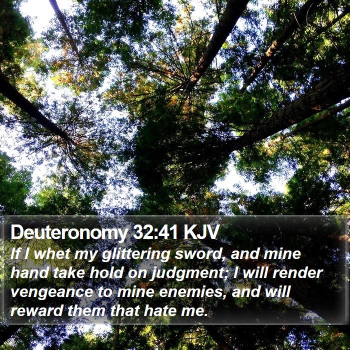 Deuteronomy 32:41 KJV Bible Study