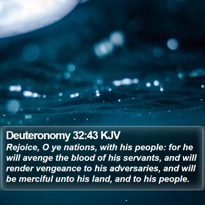 Deuteronomy 32:43 KJV Bible Study