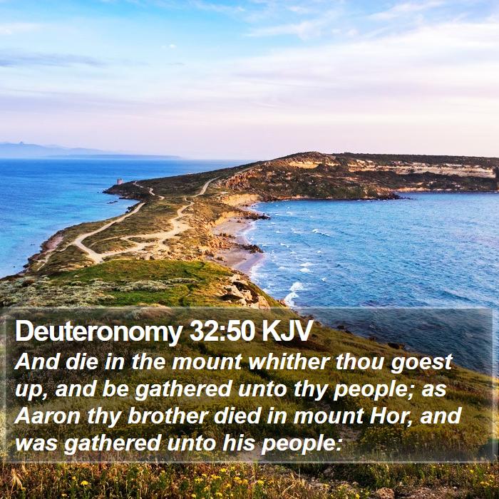 Deuteronomy 32:50 KJV Bible Study