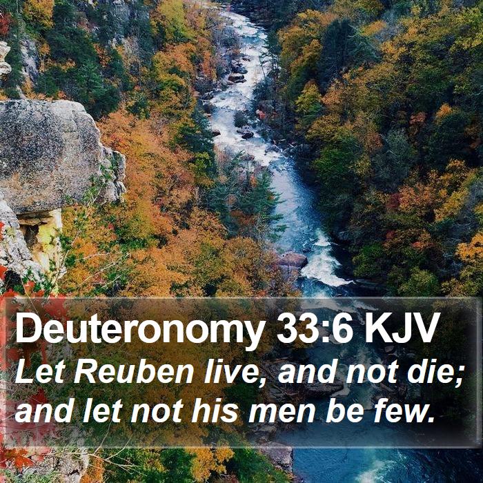 Deuteronomy 33:6 KJV Bible Study