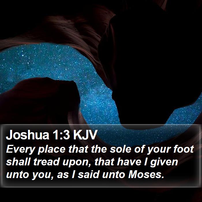 Joshua 1:3 KJV Bible Study