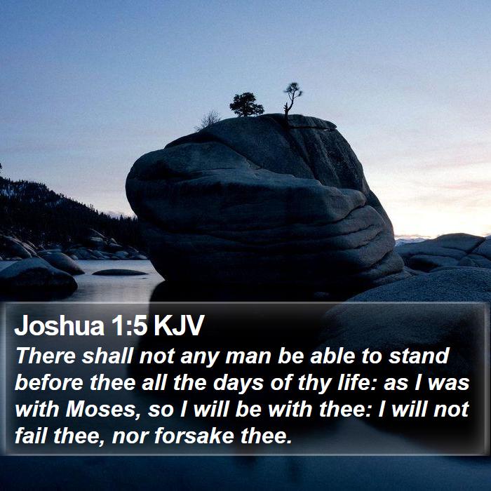 Joshua 1:5 KJV Bible Study