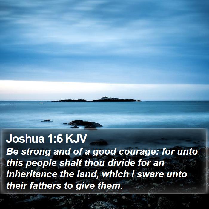 Joshua 1:6 KJV Bible Study