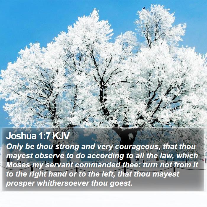 Joshua 1:7 KJV Bible Study