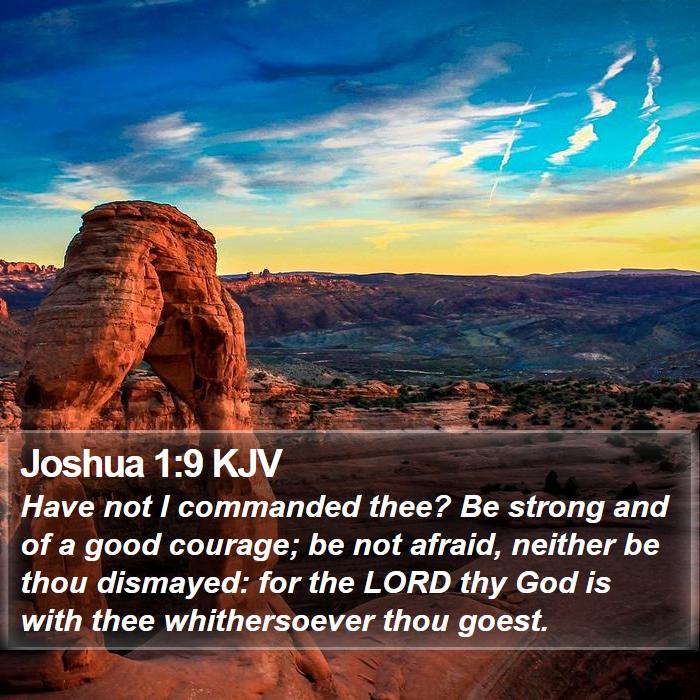 Joshua 1:9 KJV Bible Study